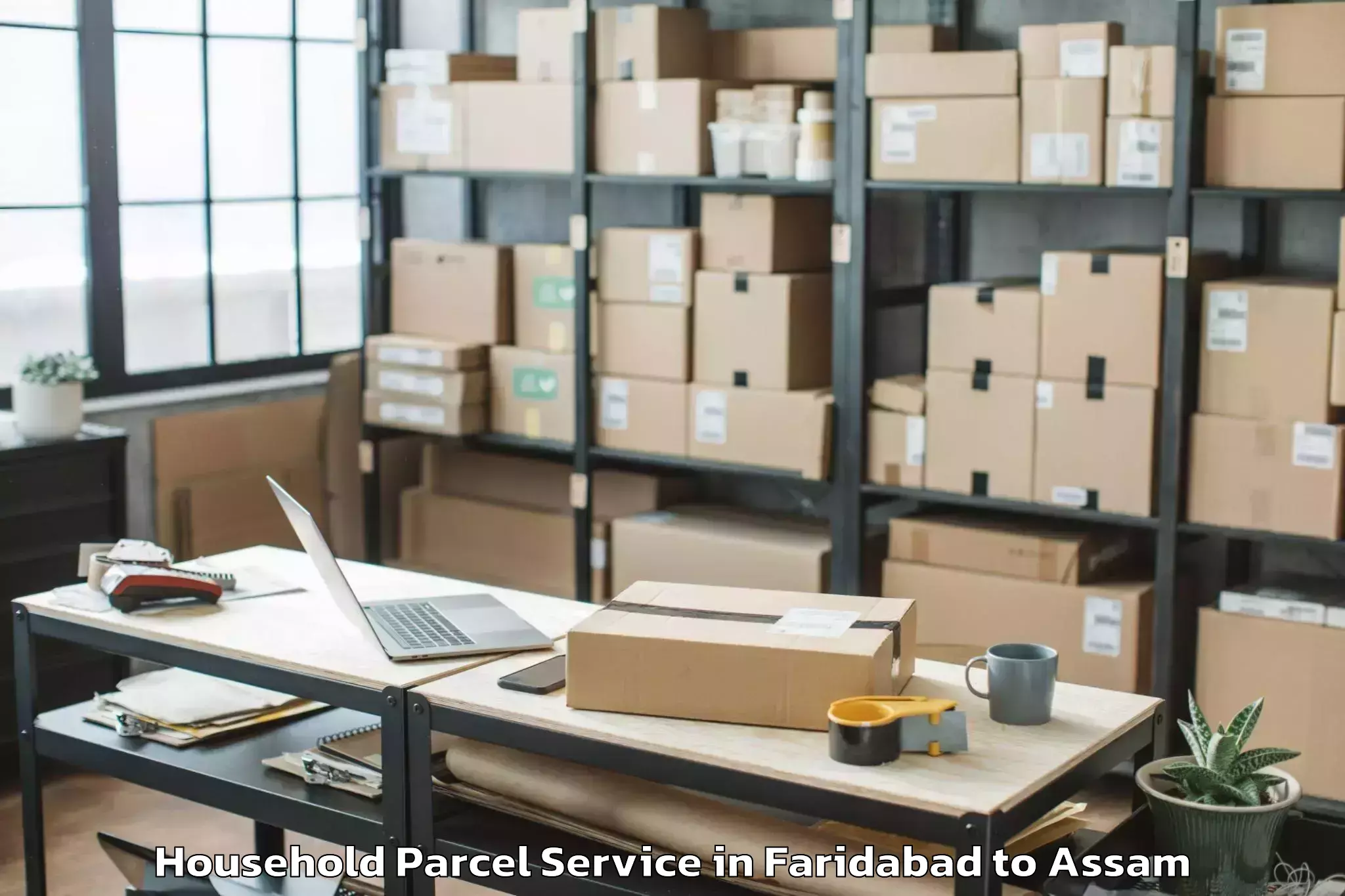 Faridabad to Salonibari Airport Tez Household Parcel